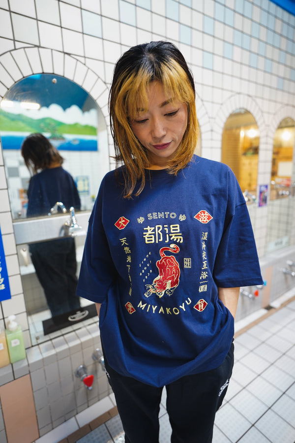 トタン刺繍T-Shirts(復刻版ネイビー)