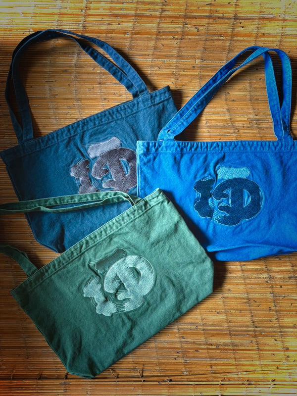 刺繍ジーンズトート